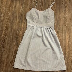 Nautical blue and white sundress